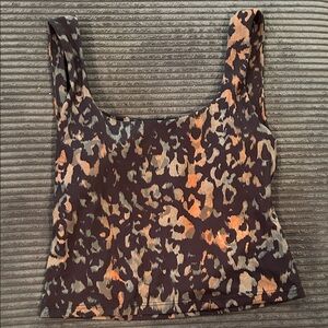 Fabletics Leopard Print Sports Bra